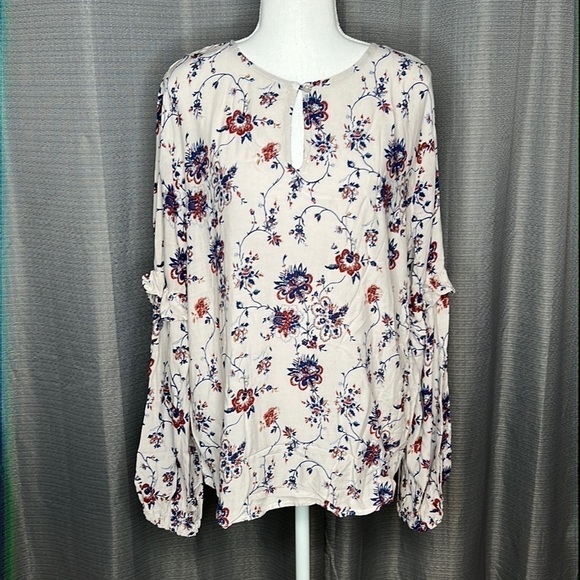 4OUR DREAMERS SMALL OFF WHITE FLORAL BLOUSE New - Picture 1 of 8